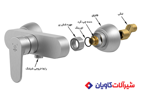 ساختار شیر توالت اهرمی